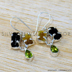 Peridot 925 Sterling Silver Earrings (SJWE-926) Peridot 925 Sterling Silver Earrings (SJWE-926)