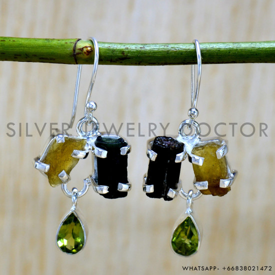 Peridot 925 Sterling Silver Earrings (SJWE-926) Peridot 925 Sterling Silver Earrings (SJWE-926)