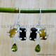 Peridot 925 Sterling Silver Earrings (SJWE-926) Peridot 925 Sterling Silver Earrings (SJWE-926)