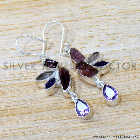 925 Sterling Silver Earrings (SJWE-932)