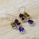Amethyst 925 Sterling Silver Earrings (SJWE-939)