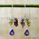 Amethyst 925 Sterling Silver Earrings (SJWE-939)