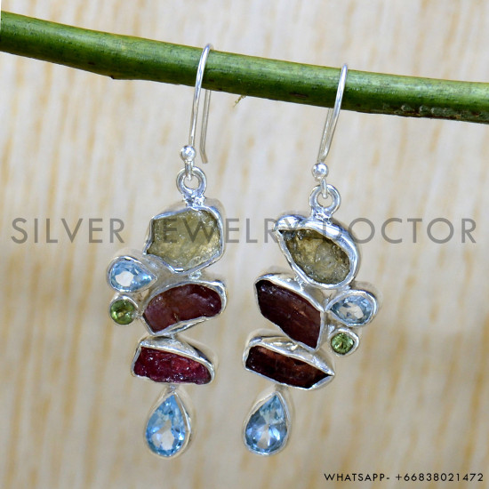 925 Sterling Silver Earrings (SJWE-946)