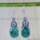 Emerald 925 Sterling Silver Earrings (SJWE-95) Emerald 925 Sterling Silver Earrings (SJWE-95)