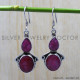 Ruby 925 Sterling Silver Earrings (SJWE-96) Ruby 925 Sterling Silver Earrings (SJWE-96)