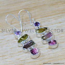 Amethyst 925 Sterling Silver Earrings (SJWE-963) Amethyst 925 Sterling Silver Earrings (SJWE-963)