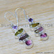 Amethyst 925 Sterling Silver Earrings (SJWE-963)