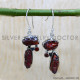 Garnet 925 Sterling Silver Earrings (SJWE-969)