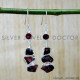 Garnet 925 Sterling Silver Earrings (SJWE-979)