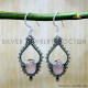 Rose Quartz 925 Sterling Silver Earrings (SJWE-995) Rose Quartz 925 Sterling Silver Earrings (SJWE-995)