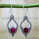 Ruby 925 Sterling Silver Earrings (SJWE-996) Ruby 925 Sterling Silver Earrings (SJWE-996)