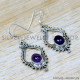 Amethyst 925 Sterling Silver Earrings (SJWE-998) Amethyst 925 Sterling Silver Earrings (SJWE-998)