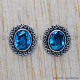 Blue Topaz 925 Sterling Silver Earrings (SJWES-108) Blue Topaz 925 Sterling Silver Earrings (SJWES-108)