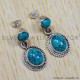 Turquoise 925 Sterling Silver Earrings (SJWES-11) Turquoise 925 Sterling Silver Earrings (SJWES-11)