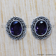 Amethyst 925 Sterling Silver Earrings (SJWES-113) Amethyst 925 Sterling Silver Earrings (SJWES-113)