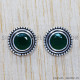 Emerald 925 Sterling Silver Earrings (SJWES-115) Emerald 925 Sterling Silver Earrings (SJWES-115)