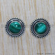 Malachite 925 Sterling Silver Earrings (SJWES-122) Malachite 925 Sterling Silver Earrings (SJWES-122)