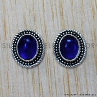 Amethyst 925 Sterling Silver Earrings (SJWES-123)