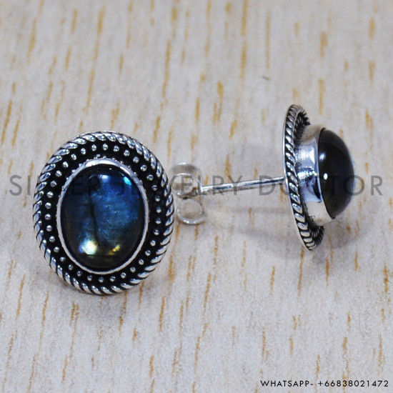 Labradorite 925 Sterling Silver Earrings (SJWES-126) Labradorite 925 Sterling Silver Earrings (SJWES-126)