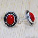 Coral 925 Sterling Silver Earrings (SJWES-130) Coral 925 Sterling Silver Earrings (SJWES-130)