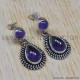 Amethyst 925 Sterling Silver Earrings (SJWES-14) Amethyst 925 Sterling Silver Earrings (SJWES-14)