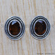 Smoky Quartz 925 Sterling Silver Earrings (SJWES-140) Smoky Quartz 925 Sterling Silver Earrings (SJWES-140)