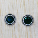 Emerald Gemstone Magnificent 925 Sterling Silver Jewelry Stud Earring SJWES-144
