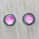 Amazing Look 925 Sterling Silver Jewelry Rose Quartz Gemstone Stud Earring SJWES-148