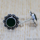 Emerald 925 Sterling Silver Earrings (SJWES-159) Emerald 925 Sterling Silver Earrings (SJWES-159)