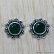 Emerald 925 Sterling Silver Earrings (SJWES-159) Emerald 925 Sterling Silver Earrings (SJWES-159)