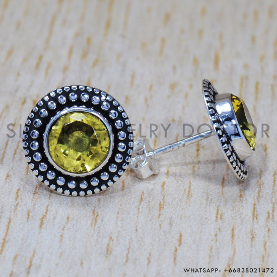 Citrine 925 Sterling Silver Earrings (SJWES-168) Citrine 925 Sterling Silver Earrings (SJWES-168)