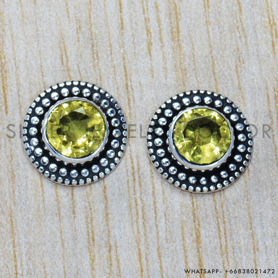 Citrine 925 Sterling Silver Earrings (SJWES-168) Citrine 925 Sterling Silver Earrings (SJWES-168)