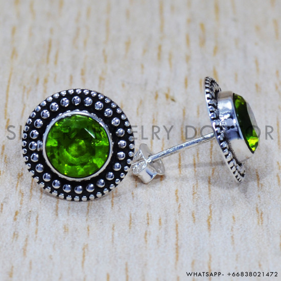 Peridot 925 Sterling Silver Earrings (SJWES-169) Peridot 925 Sterling Silver Earrings (SJWES-169)