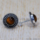 Tiger Eye 925 Sterling Silver Earrings (SJWES-172) Tiger Eye 925 Sterling Silver Earrings (SJWES-172)