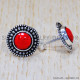 Coral 925 Sterling Silver Earrings (SJWES-174) Coral 925 Sterling Silver Earrings (SJWES-174)