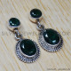 Emerald 925 Sterling Silver Earrings (SJWES-18) Emerald 925 Sterling Silver Earrings (SJWES-18)