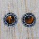 Tiger Eye 925 Sterling Silver Earrings (SJWES-182) Tiger Eye 925 Sterling Silver Earrings (SJWES-182)
