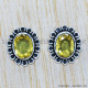 Citrine 925 Sterling Silver Earrings (SJWES-188)