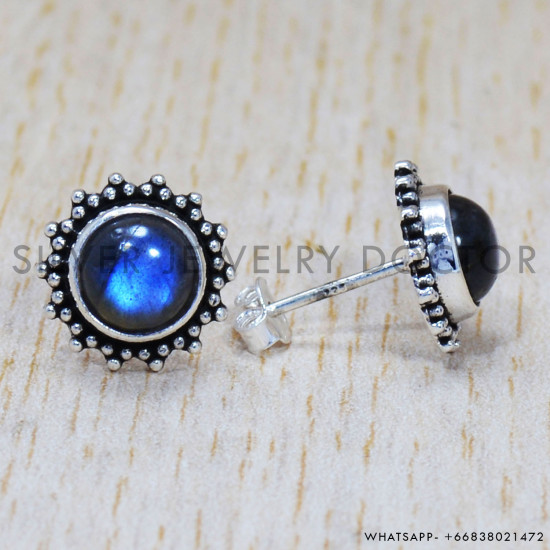 Labradorite 925 Sterling Silver Earrings (SJWES-199) Labradorite 925 Sterling Silver Earrings (SJWES-199)