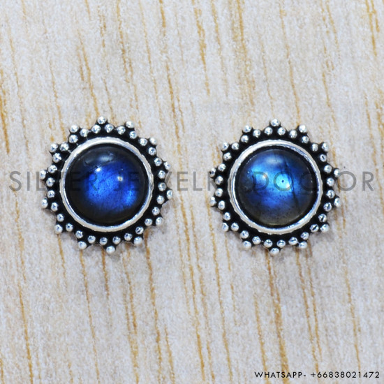 Labradorite 925 Sterling Silver Earrings (SJWES-199) Labradorite 925 Sterling Silver Earrings (SJWES-199)