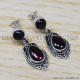 Garnet 925 Sterling Silver Earrings (SJWES-2) Garnet 925 Sterling Silver Earrings (SJWES-2)