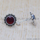 Ruby 925 Sterling Silver Earrings (SJWES-206) Ruby 925 Sterling Silver Earrings (SJWES-206)