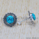 Turquoise 925 Sterling Silver Earrings (SJWES-210) Turquoise 925 Sterling Silver Earrings (SJWES-210)