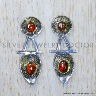 Copper Turquoise 925 Sterling Silver Earrings (SJWES-228) Copper Turquoise 925 Sterling Silver Earrings (SJWES-228)