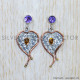 Amethyst 925 Sterling Silver Earrings (SJWES-229)