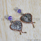 Amethyst 925 Sterling Silver Earrings (SJWES-230)