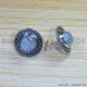 Rainbow Moonstone 925 Sterling Silver Stud Earrings (SJWES-232)