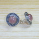 Causal Wear Jewelry Rose Quartz Gemstone 925 Sterling Silver Stud Earrings SJWES-233