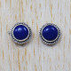 Classic Jewelry Lapis Lazuli Gemstone 925 Sterling Silver Stud Earrings SJWES-24