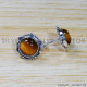 Tiger Eye 925 Sterling Silver Stud Earrings (SJWES-243)